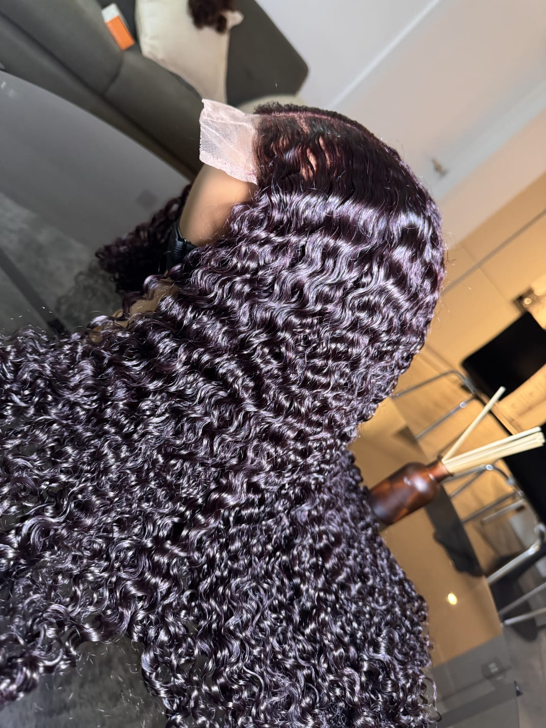 Wig DiDi — Burgundy Luxury Curls (5×5 Closure) - Image 3