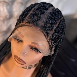 Full Lace Ghana Weaving Braided Wig