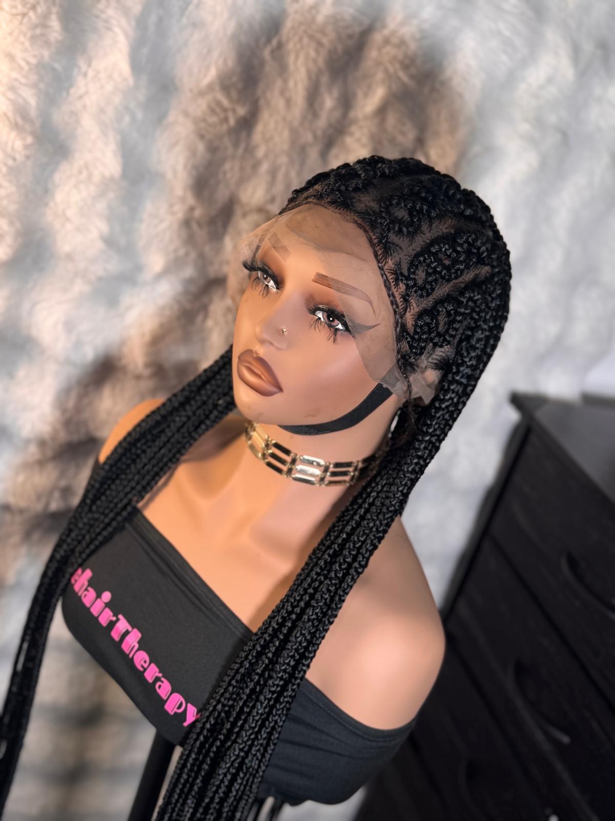 Full Lace Ghana Weaving Braided Wig - Image 3