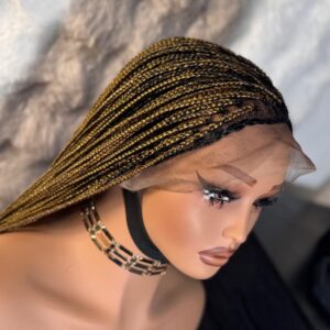 full lace bone straight braided wig