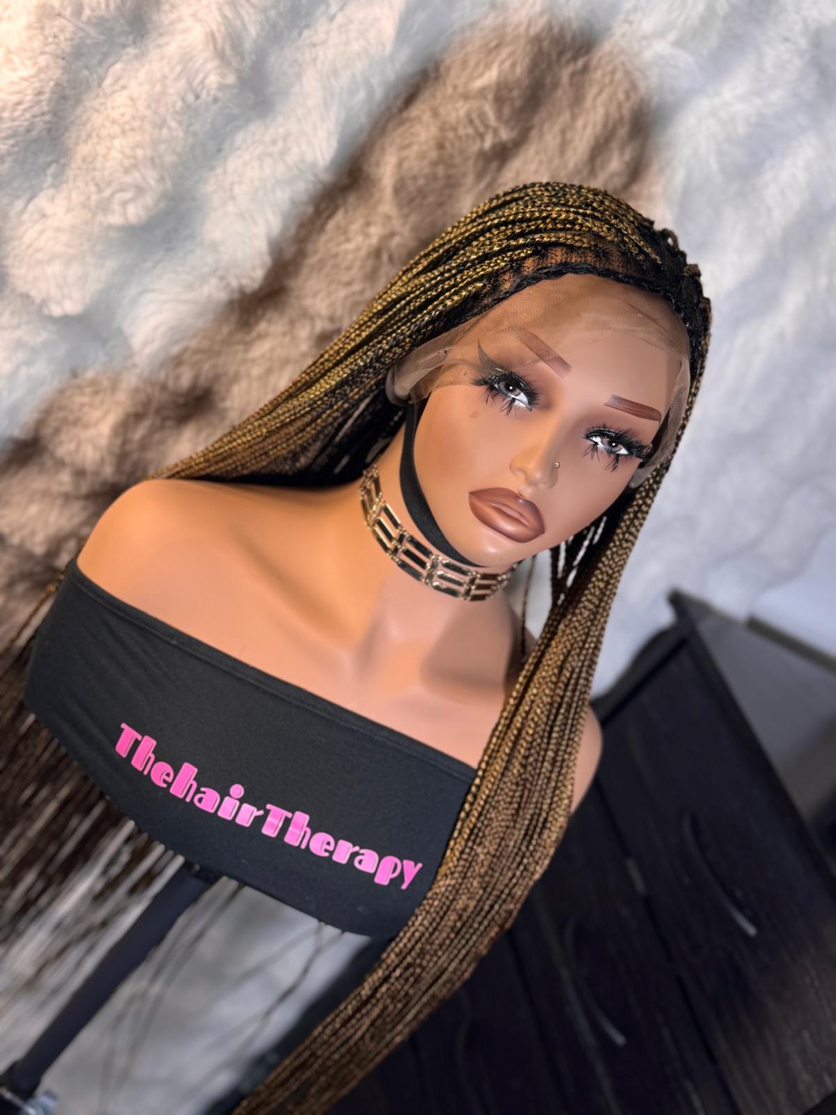 full lace bone straight braided wig - Image 2