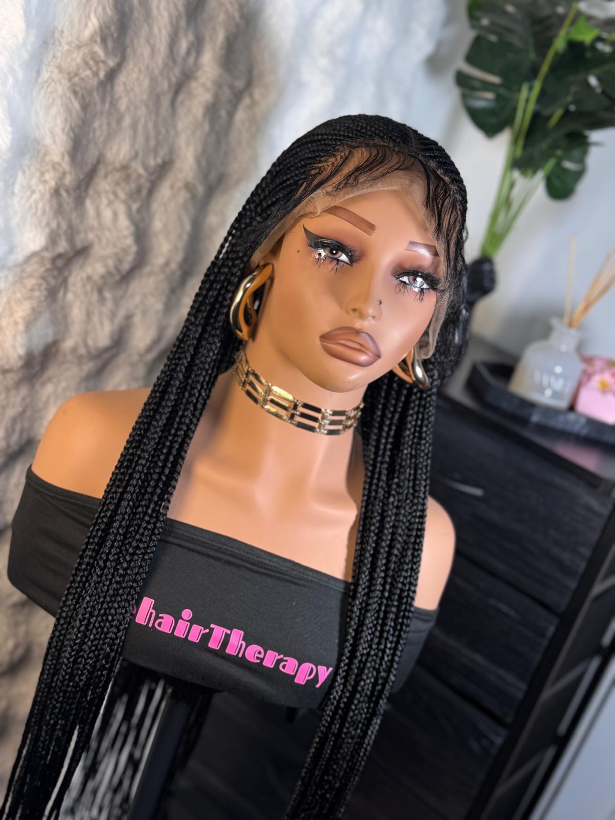 Full lace ghana weaving braided wig - Image 4