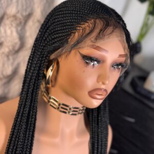 Full lace ghana weaving braided wig